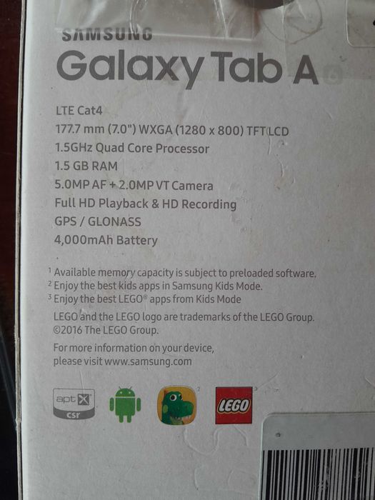 Планшет Samsung Galaxy Tab A