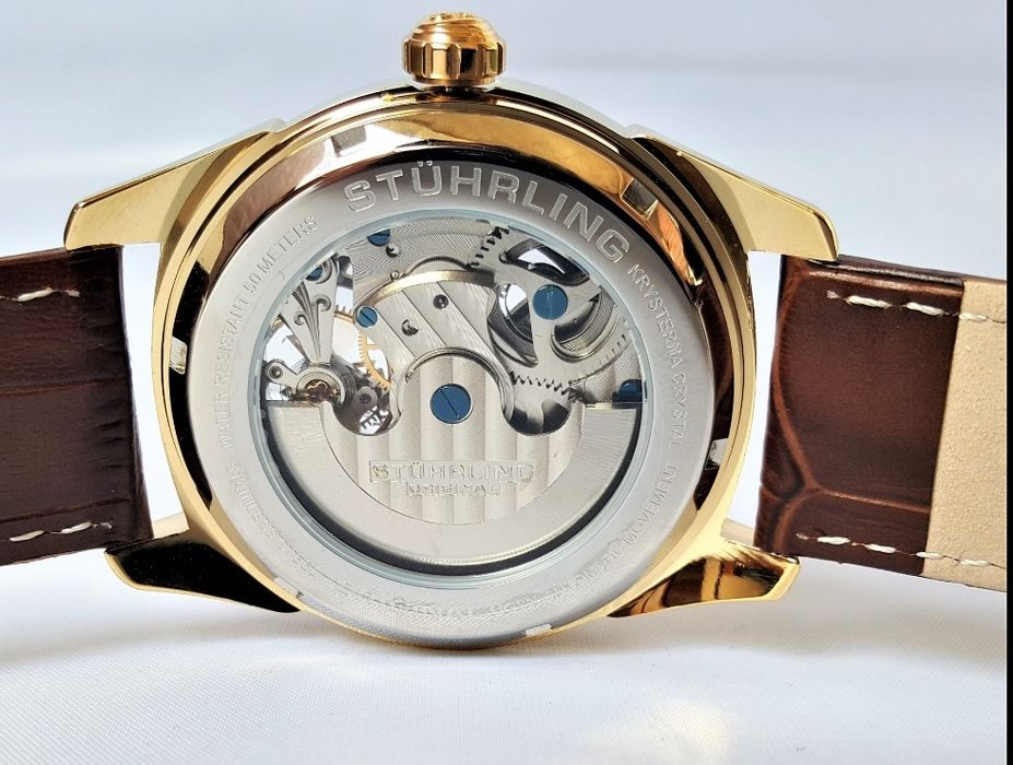 Stührling Original - Automatic - Moon - Dual Time - Open Heart