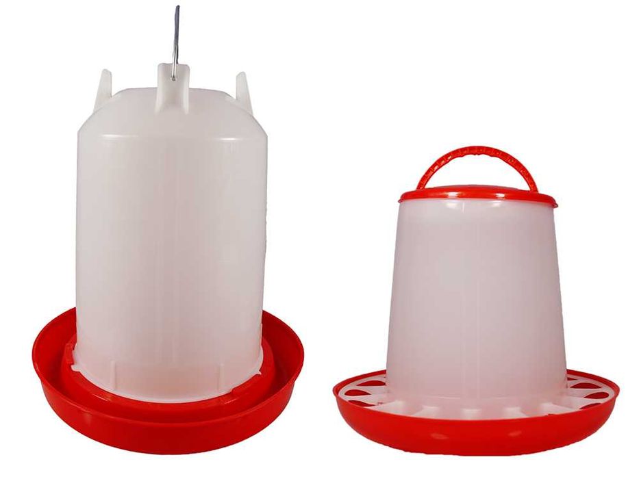 Zestaw KARMIDŁO zasypowe 9kg+POIDŁO 14L dla DROBIU Indyków Pawi Strusi