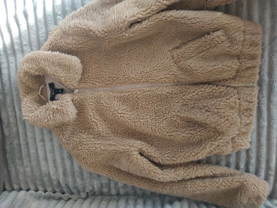 Зимова куртка Тедді, New Look, бежева