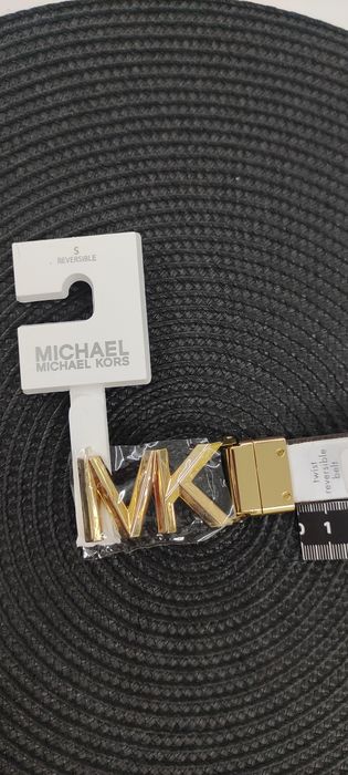 NOWY! Oryginalny! Dwustronny, skórzany pasek Michaela Korsa r. S