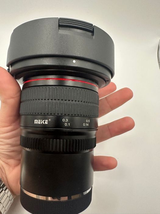 Lente olho de peixe Meike 8mm f/3.5 para Maquina Sony