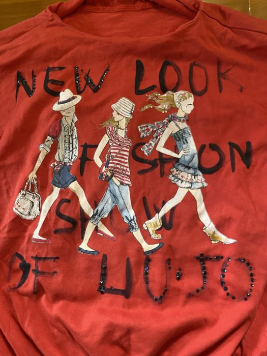 T-shirt vermelha com brilhantes e desenhos liu.Jo menina 3 anos
