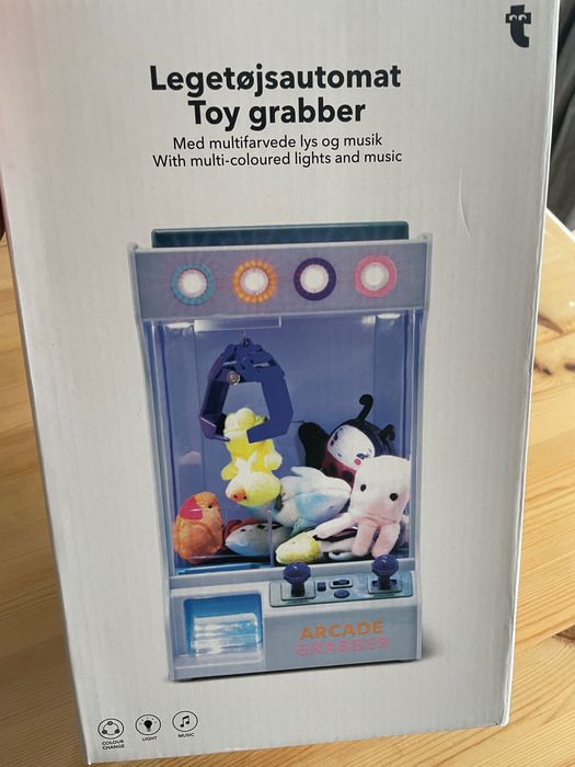 Máquina Divertida de Apanhar Brinquedos - NOVA - Com luzes led e som!