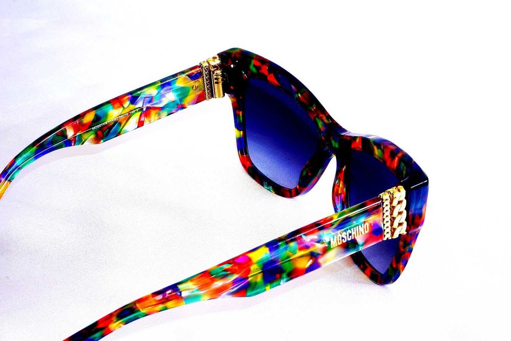 Okulary damskie MOSCHINO MOS011/S F749O kocie oczy Rich Classy Look