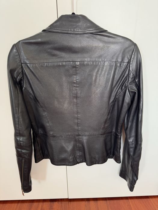 Casaco em pele Massimo Dutti - como novo