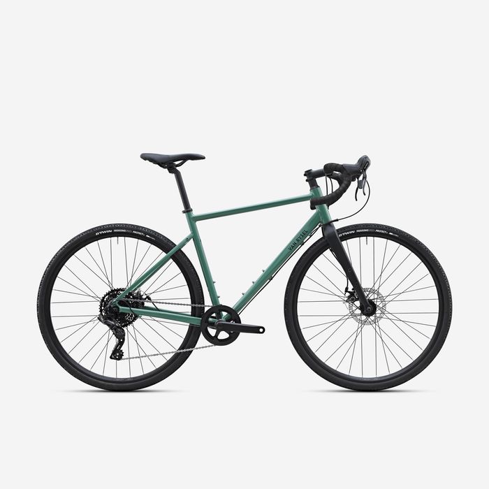Bicicleta de Gravel Microshift Acolyte 1x8v, GRVL AF DISCOVER verde