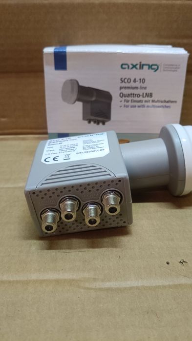 Konwerter satelitarny Axing SCO 4-10 uniwersalny Quattro LNB
