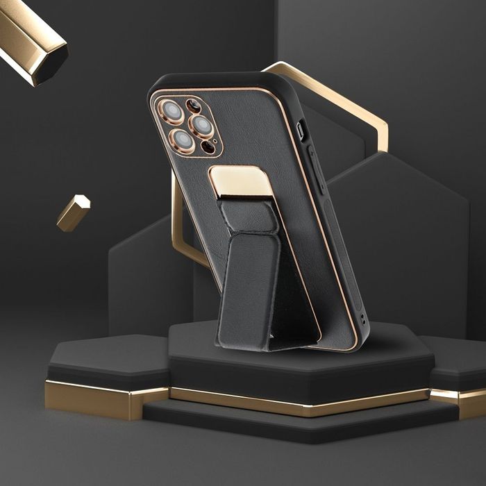 Etui Leather Kickstand do Xiaomi Redmi 13c Black