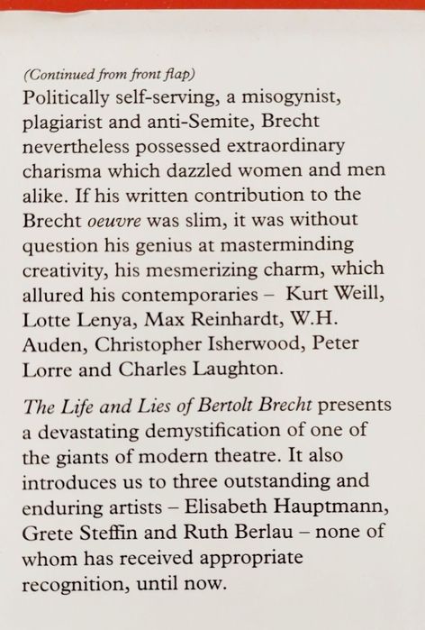 Bertolt BRECHT - The Life and Lies...