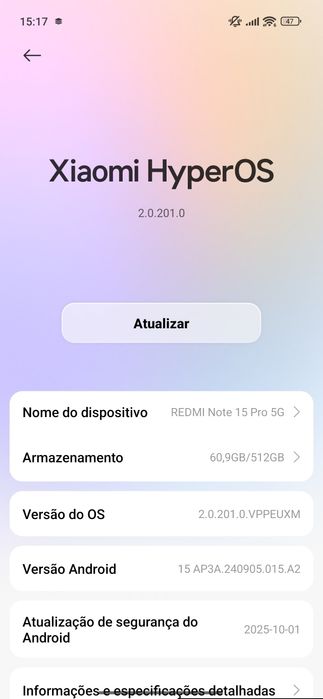 Xiaomi redmi note 15 pro 5G 512gb