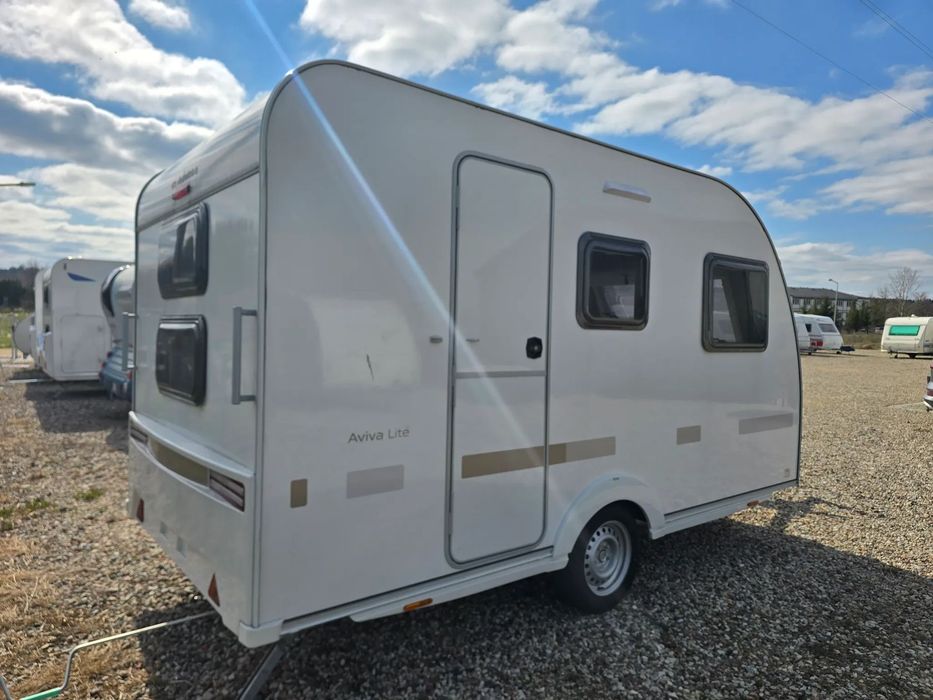 Adria AVIVA 360 LITE NOWA 4osoby piętrus prysznic WC hobby fendt adria knaus  850kg DMC NOWA Adria Aviva 360 LITE piętrus przyczepa kempingowa hobby