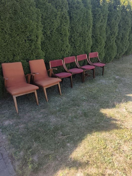Krzesła i fotele z PRL