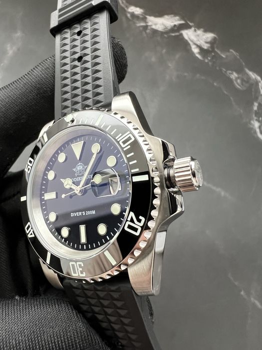 Дайверський годинник | Механізм Miyota 2115 | 20 ATM водозахист