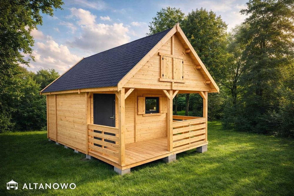 Domek letniskowy bez pozwolenia do 35m2 drewniany | montaż | producent