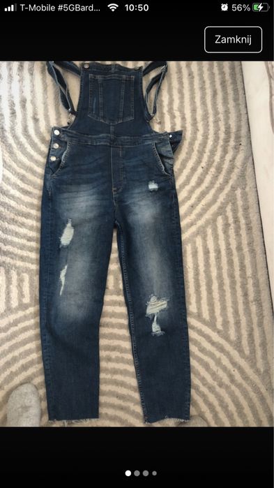 Ogrodniczki dżins H&M