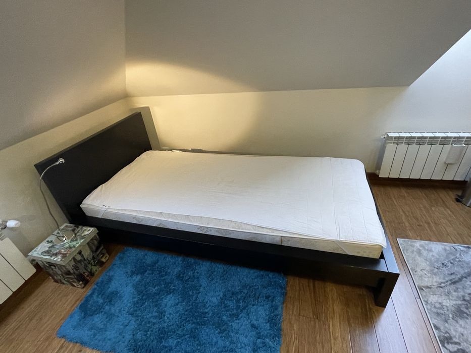 Łóżko IKEA Malm czarna 90x200