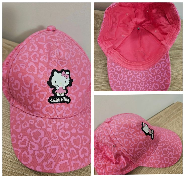 Lekkie sandały r. 32 + czapka Hello Kitty na rzep w kotki