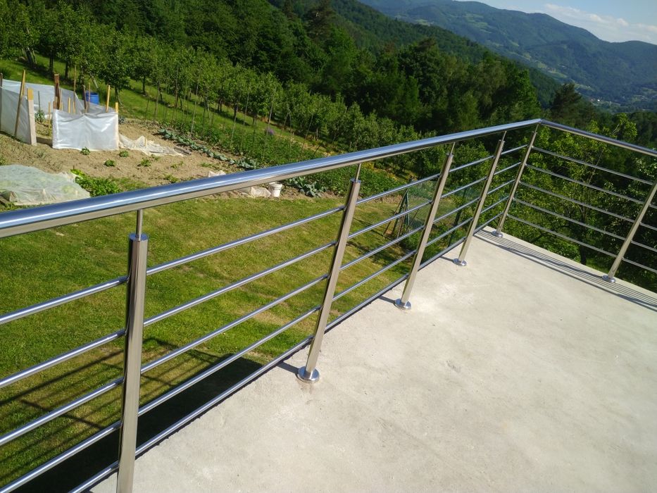 Balustrada nierdzewna balkonowa tarasowa INOX
