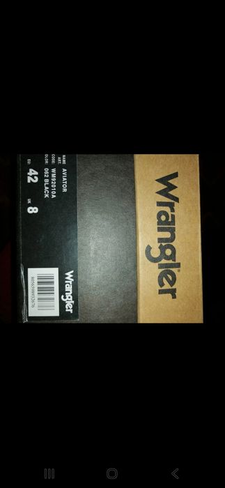 Wrangler trapery Aviator WM 92010A czarne