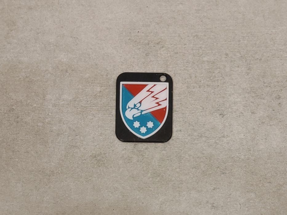 Брелоки з шевронами бригад ЗСУ надруковані на 3д принтері petg