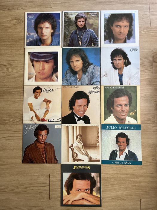 Discos / LPs Roberto Carlos e Julio Iglesias