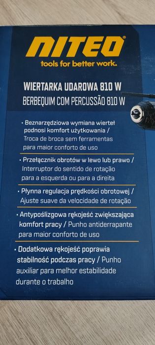 Wiertarka udarowa 810 W Nitro nowa!