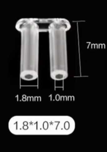 Заглушки, втулки, фурнітура для безрамкових окулярів 1,8 мм/1мм/7 мм