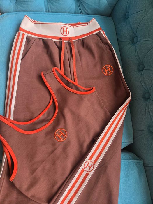 Lux dres 3-części Hermes,brąz,logo