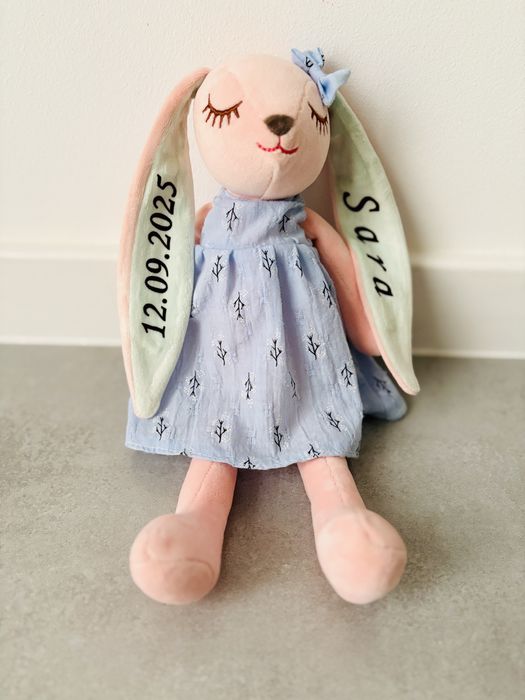 Przytulanka z metryczką imieniem