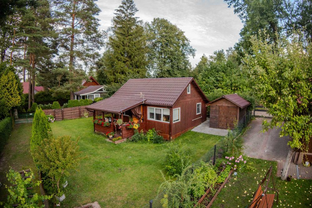 Domek letniskowy w Majdach z własnym pomostem