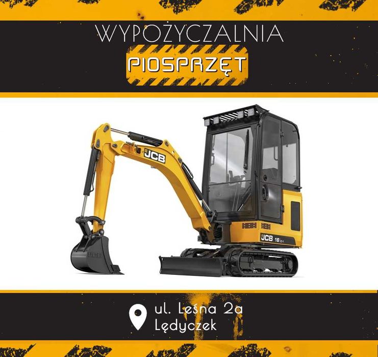 Wynajem minikoparki wypożyczalnia minikoparka minikoparkę 1700 kg