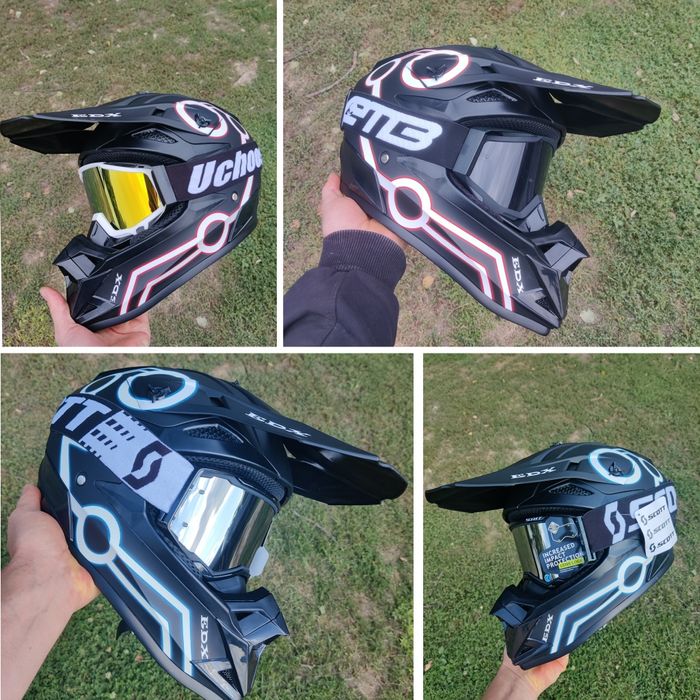 Шолом кросовий ендуро / мото окуляри Великий вибір