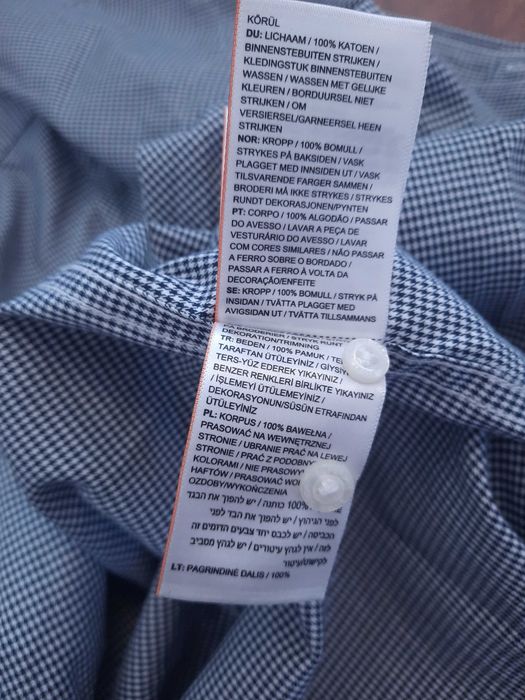 Koszula w drobną kratkę bawełniana regular fit Superdry rozmiar M