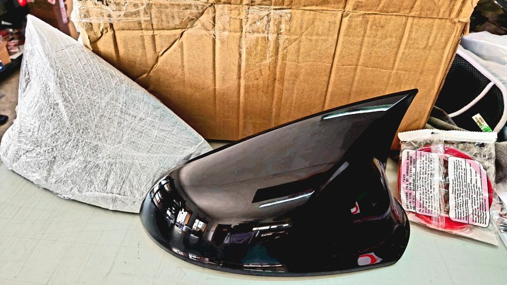 Capas de Espelhos Opel Astra J - Plástico Preto Brilhante