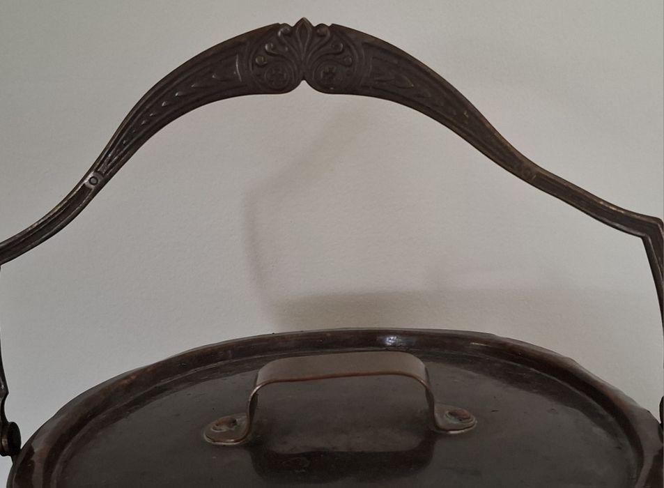 Kosz miedź secesja Art nouveau Beldray sygnowany