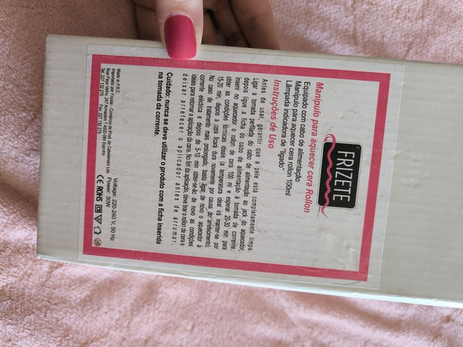 Máquina cera quente, recarga e compressas. NOVO