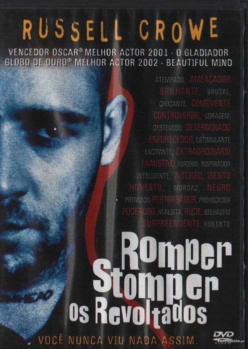 DVD Romper Stomper OS REVOLTADOS Filme Russel Crow Legendas PORTUGUÊS