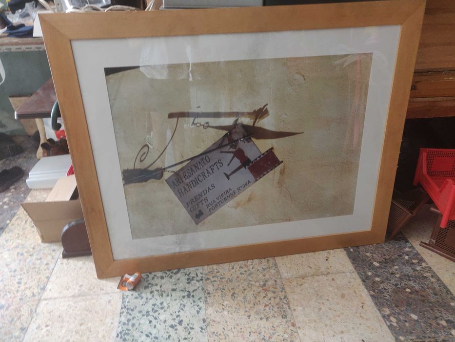Quadro de madeira grande