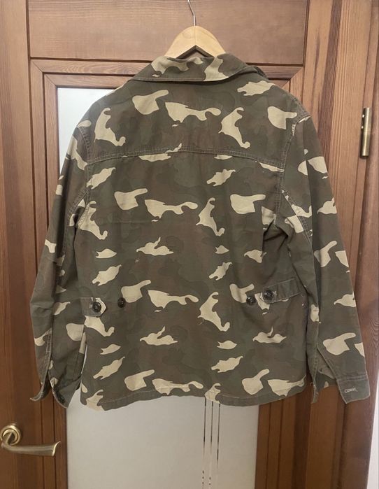 Kurtka utility H&M moro / militarna / camo - bawełna 38 M wiosenna