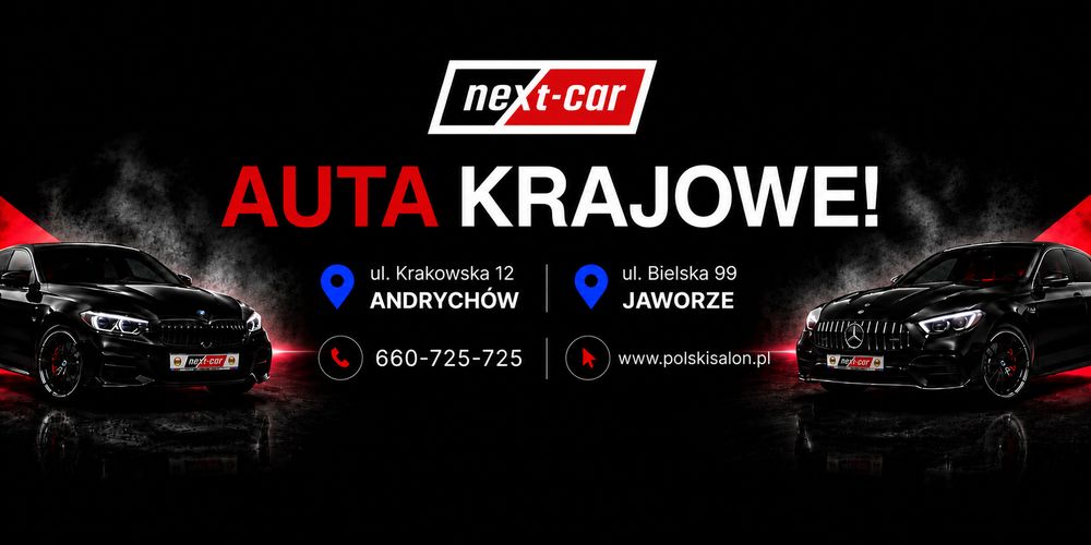 ⭐️⭐️⭐️⭐️⭐️ NEXT-CAR SAMOCHODY KRAJOWE! SAMOCHODY Z POLSKICH SALONÓW! OD PIERWSZEGO WŁAŚCICIELA! PEWNY UŻYWANY-GWARANTOWANY! top banner