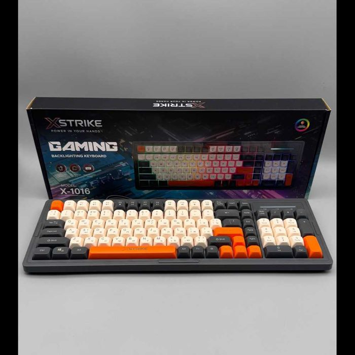 Проводная клавиатура с подсветкой XSTRIKE X-1016 RGB USB с подсветкой