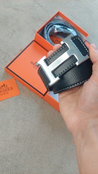 Ремень Hermes шкіряний