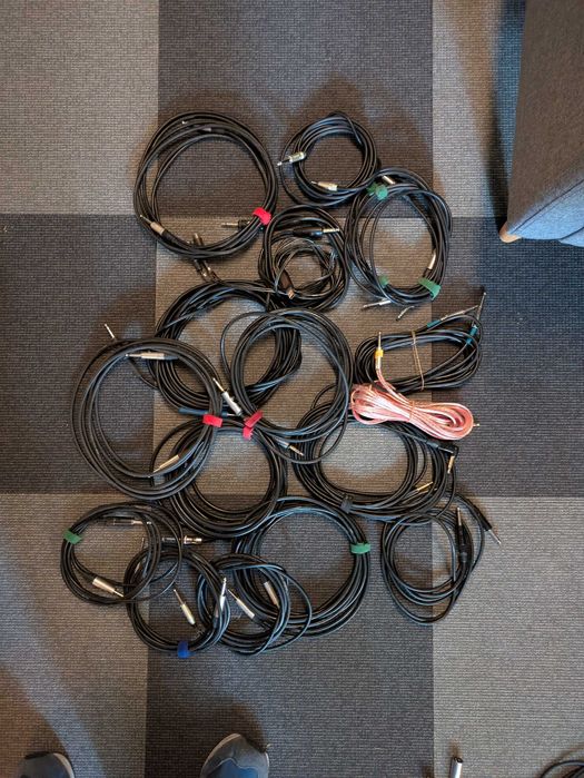 kable gitarowe xlr trs midi din ts jack