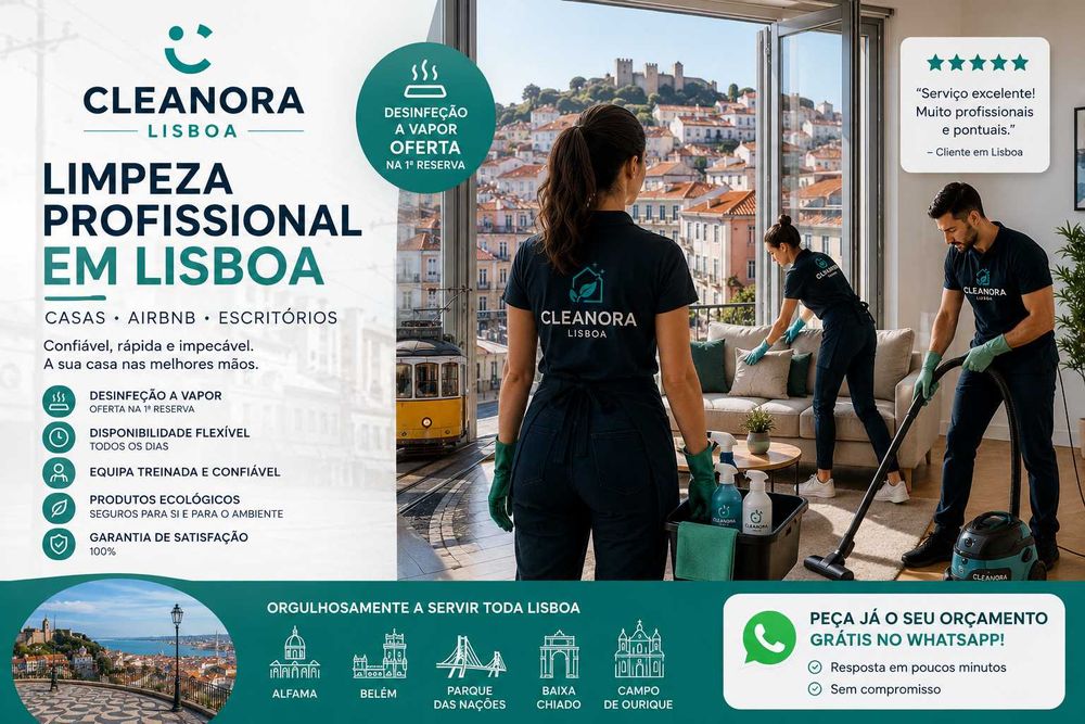 Limpeza Doméstica Profissional em Lisboa | Limpezas Profundas e Semanais
