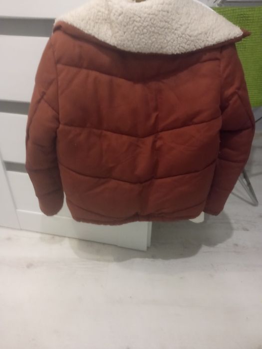 Kurtka zimowa baranek czerwona