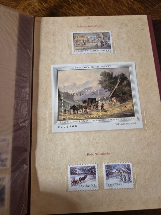 Klaser jubileuszowy 1996-1997 ze znaczkami