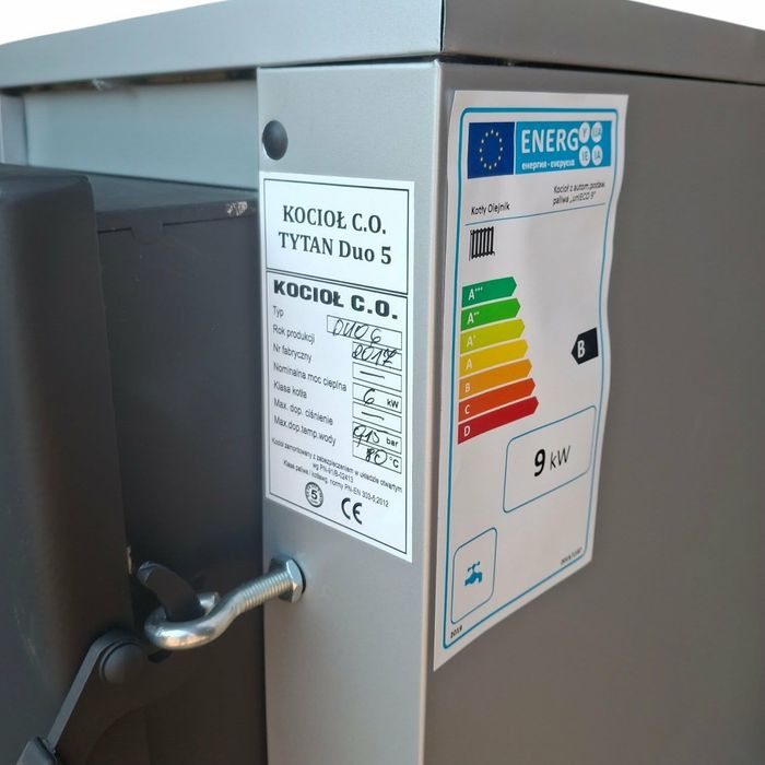 Kocioł Piec 6/8kW 30-80m2 Na Drewno Węgiel Kotły do małego budynku Solidny!