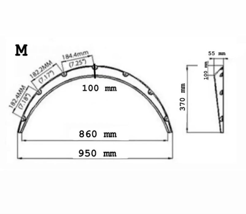 Фендера арки увелечение колесных арок полиуретан накладки