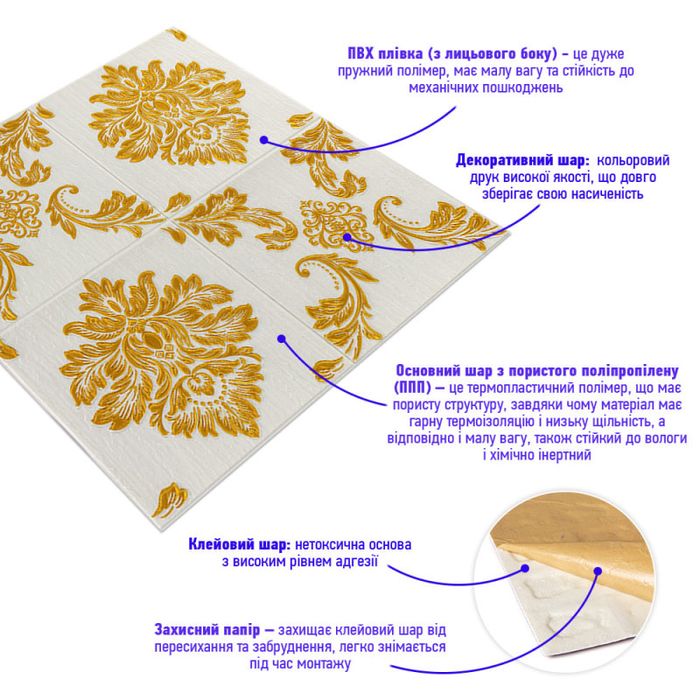Супер ціна! Самоклеющиеся 3д панели, самоклеючі 3д панелі на стелю